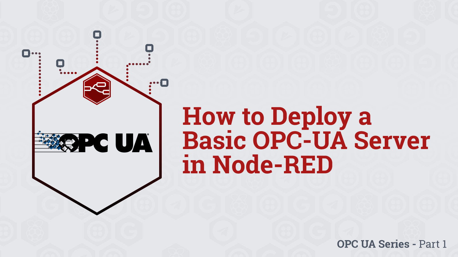 An OPC UA server running inside a Node-RED flow